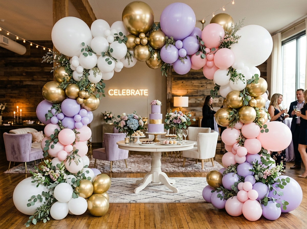 Arco Orgánico de Globos Premium